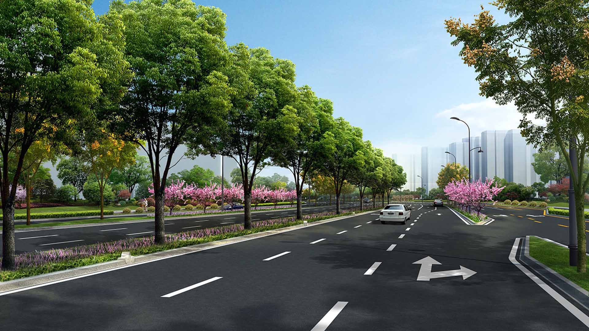 2019--迎賓大道改造提升工程（滬杭高速以南段）一標段 (效果圖)